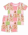 2 Piece Strawberry Patchwork